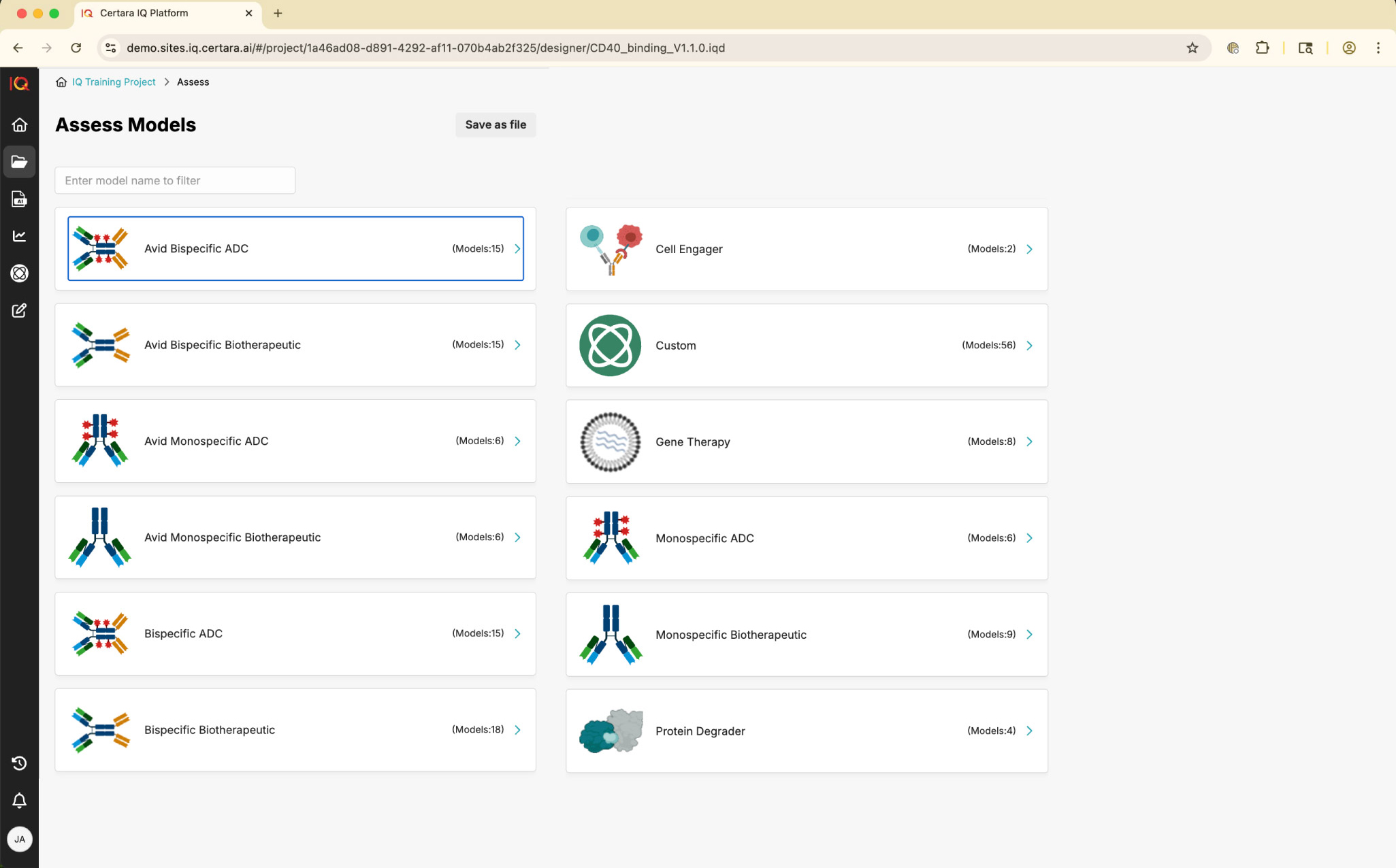 Certara IQ - Pre-validated model libraries