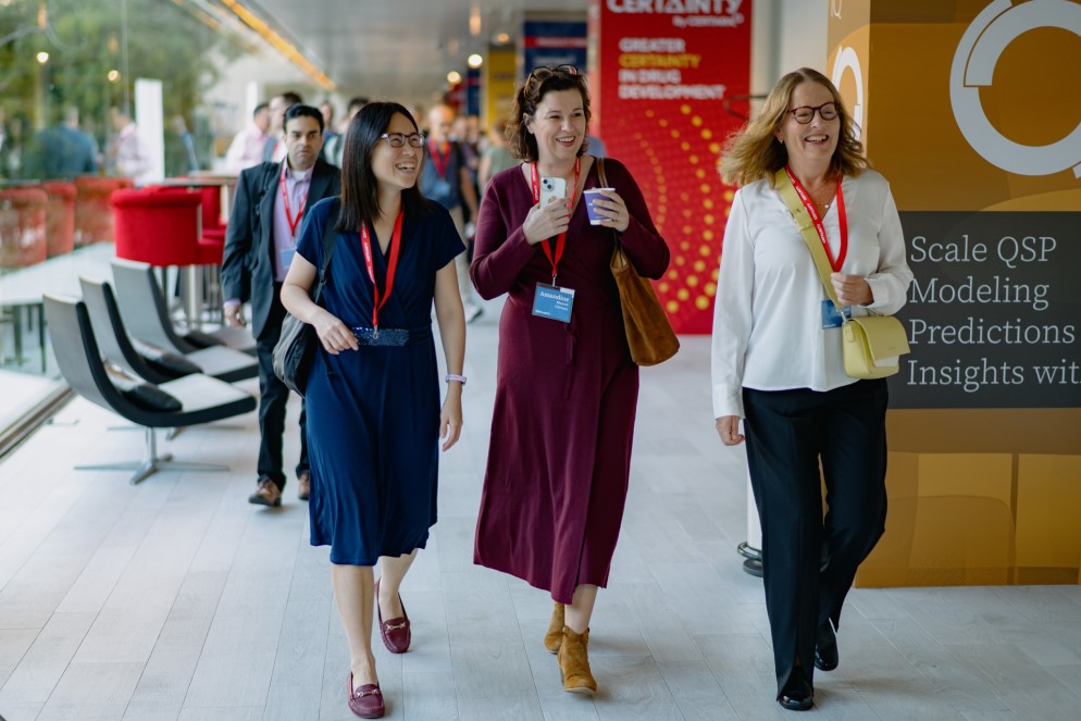 People walking in a corridor