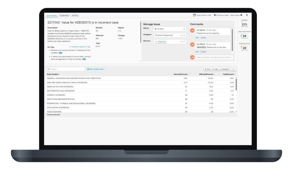 fix tips in Pinnacle 21 Enterprise