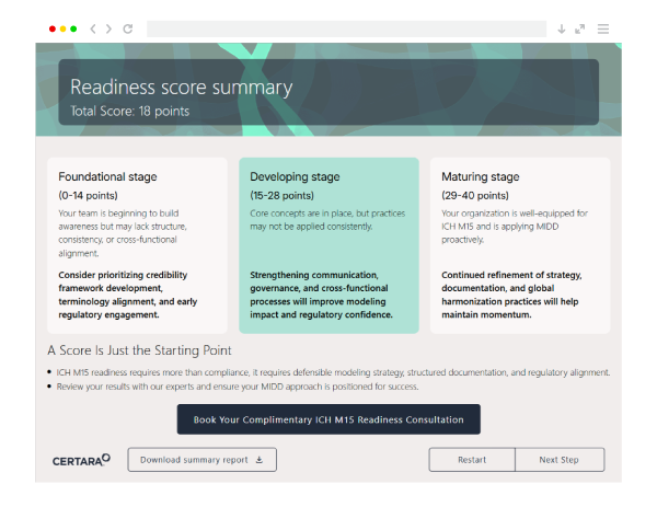 ICH M15 Scorecard App